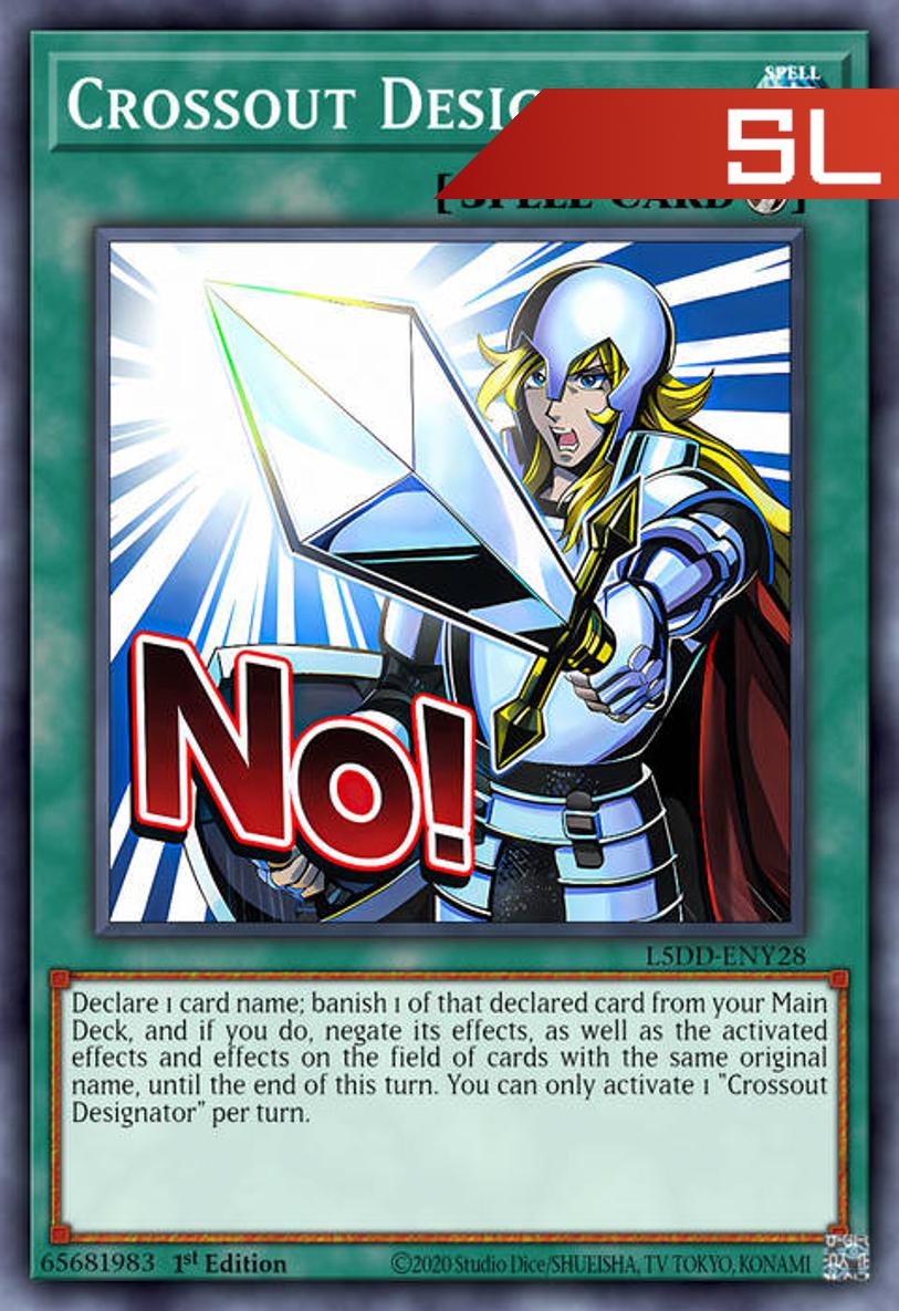 Crossout Designator (Variant Art) - RA05-EN118 - 1st Edition - Starlight Rare