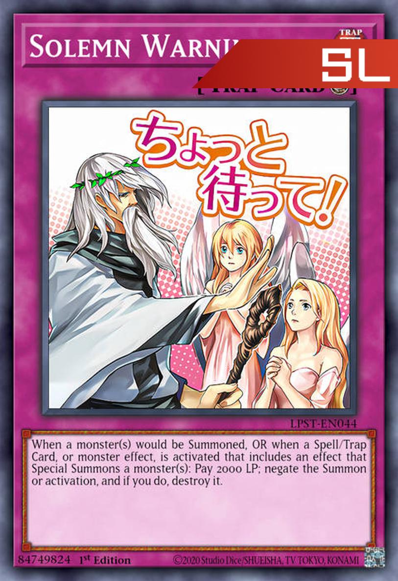 Solemn Warning (Variant Art) - RA05-EN126 - 1st Edition - Starlight Rare