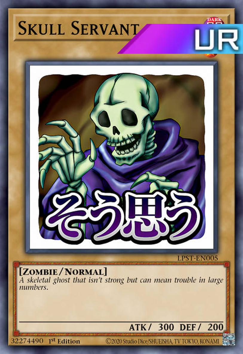 Skull Servant (Variant Art) - RA05-EN087 - 1st Edition - Ultra Rare