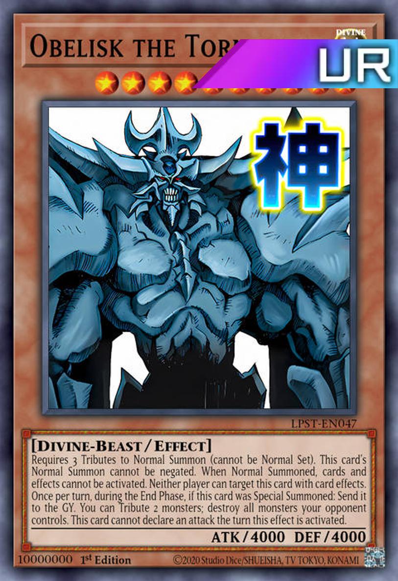 Obelisk the Tormentor (Variant Art) - RA05-EN129 - 1st Edition - Ultra Rare