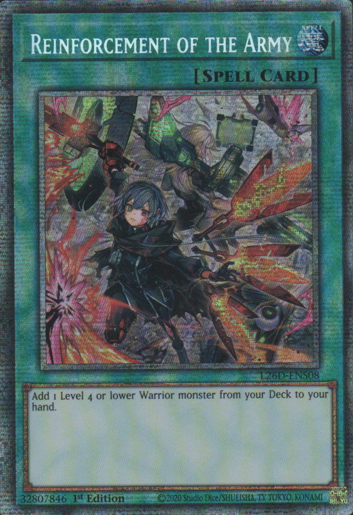 Reinforcement of the Army (Alternate Art) - L26D-ENS08 - 1st Edition - Starlight Rare