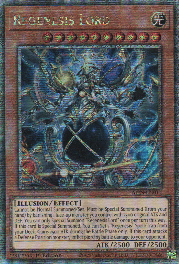 Regenesis Lord - ALIN-EN017 - 1st Edition - Quarter Century Secret Rare