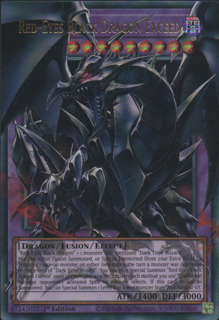 Red-Eyes Black Dragon Exceed (extended art) - BETB-EN036 - 1st Edition - Ultra Rare