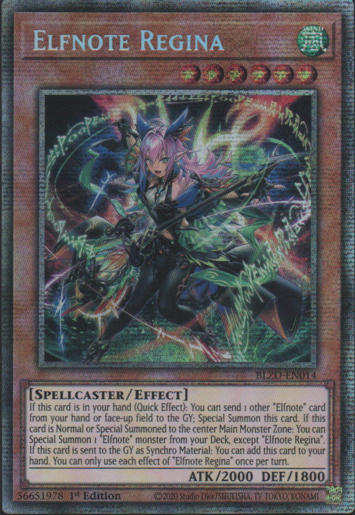 Elfnote Regina - BLZD-EN014 - 1st Edition - Starlight Rare