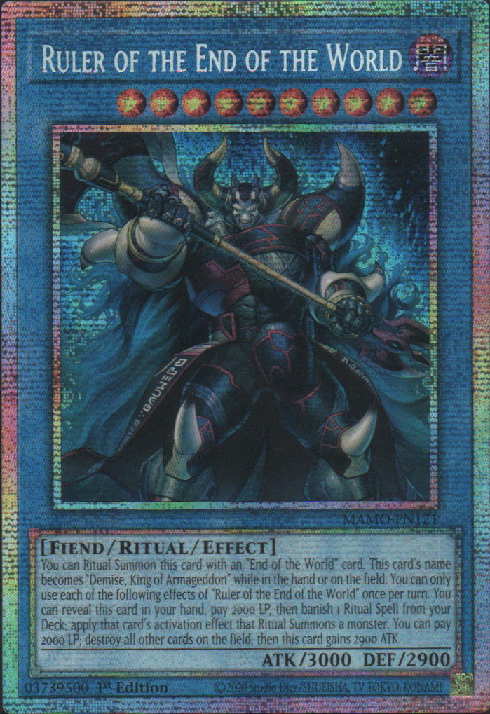 Ruler of the End of the World - MAMO-EN121 - 1st Edition - Starlight Rare