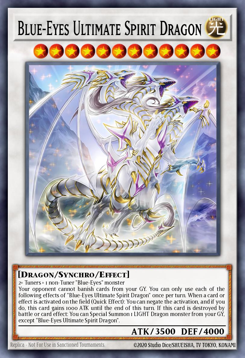 blue eyes ultimate dragon yugioh card Blue-Eyes Ultimate Spirit Dragon - SDWD-EN043 - 1st Edition