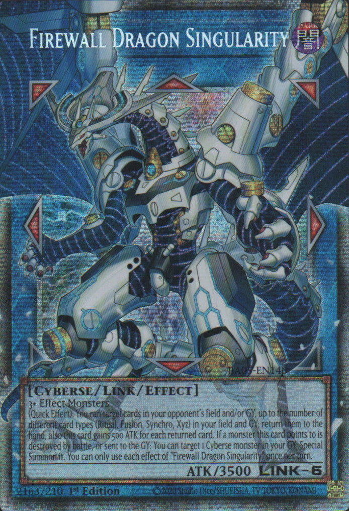 Firewall Dragon Singularity (Extended Art) - RA05-EN146 - 1st Edition - Starlight Rare
