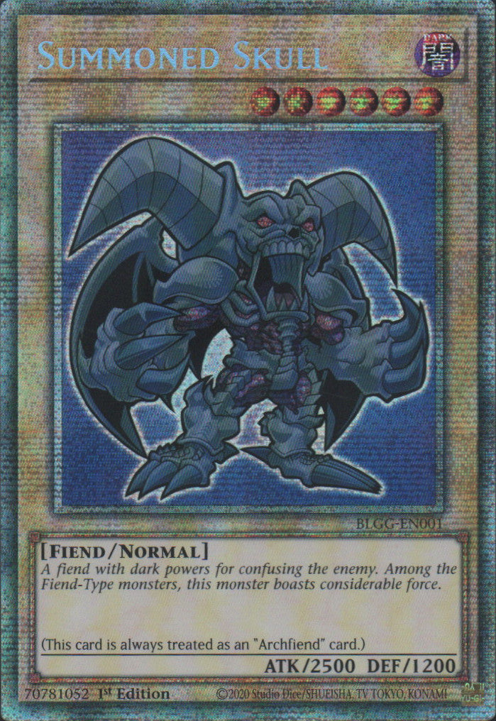 Summoned Skull (Chibi artwork) - BLGG-EN001 - 1st Edition - Starlight Rare