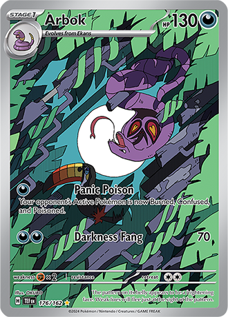 Arbok - Temporal Forces - 176/162 - Illustration Rare