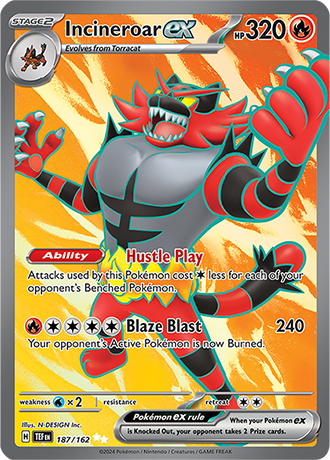 Incineroar ex - Temporal Forces - 187/162 - Full Art