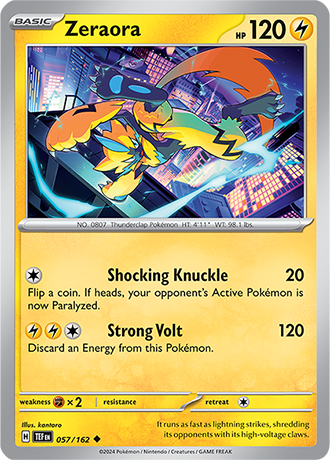 Zeraora - Temporal Forces - 057/162 - Uncommon