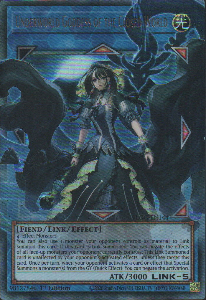 Underworld Goddess of the Closed World (extended art) - BLGG-EN144 - 1st Edition - Ultra Rare