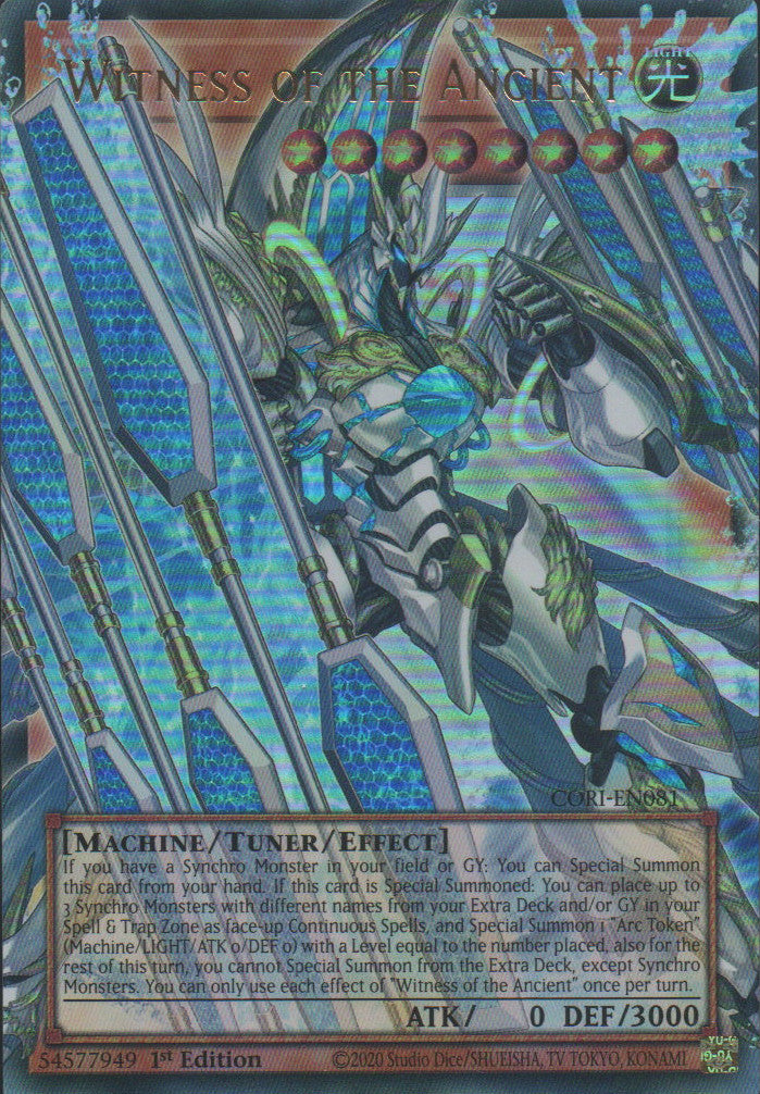 Witness of the Ancient (extended art) - CORI-EN081 - 1st Edition - Ultra Rare