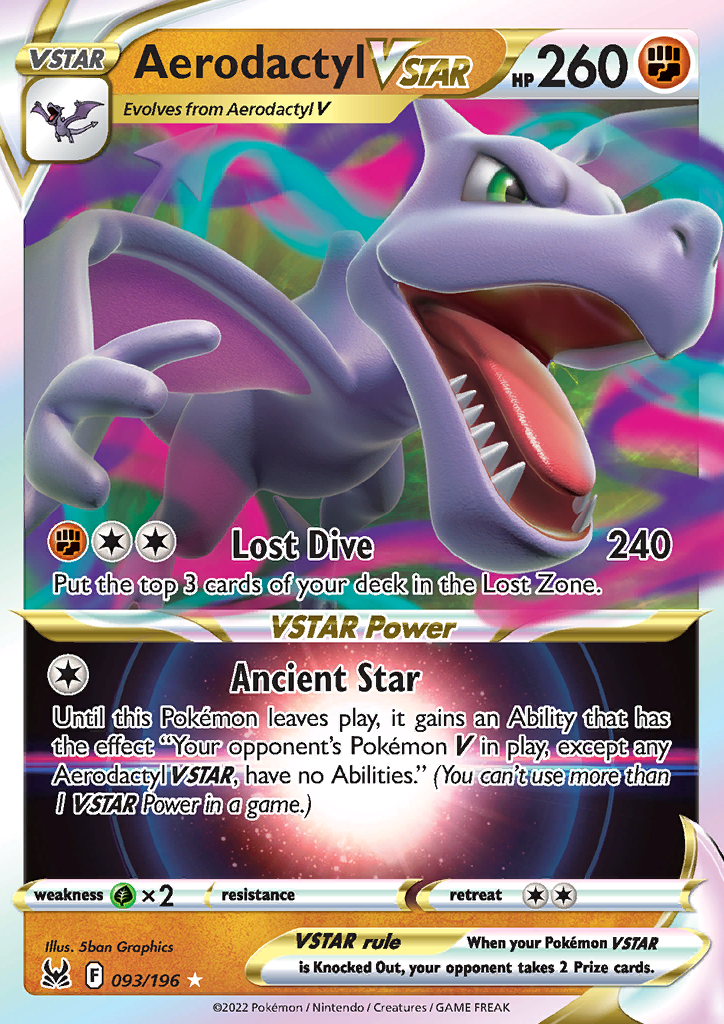 Aerodactyl VSTAR - Lost Origin 093/196 - Ultra Rare