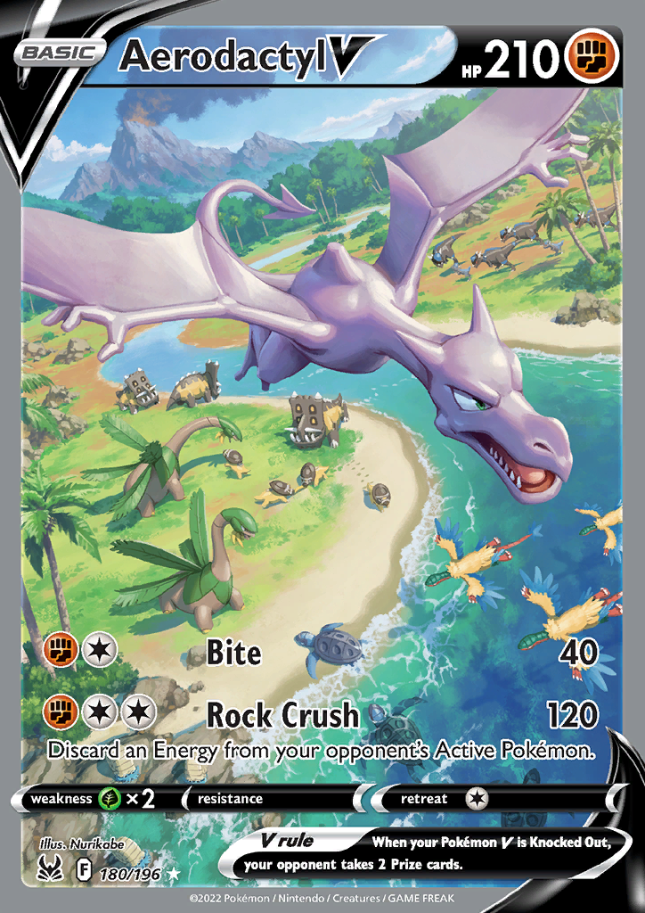 Aerodactyl V - Lost Origin 180/196 - Alternate Art