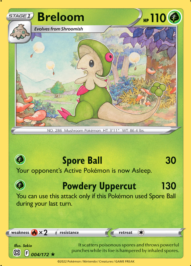 Breloom - Brilliant Stars 004/172 - Rare