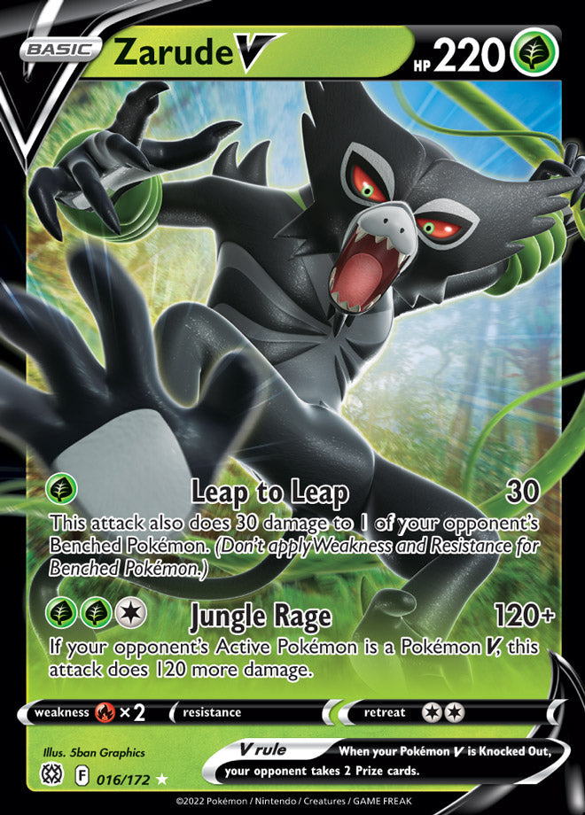 Zarude V - Brilliant Stars 016/172 - Ultra Rare