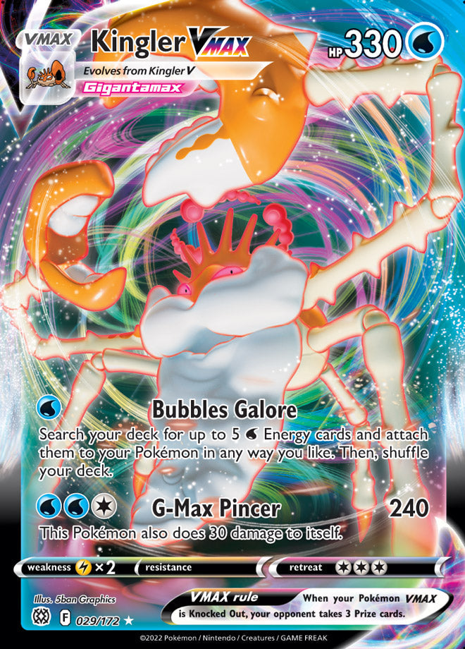 Kingler VMAX - Brilliant Stars 029/172 - Ultra Rare