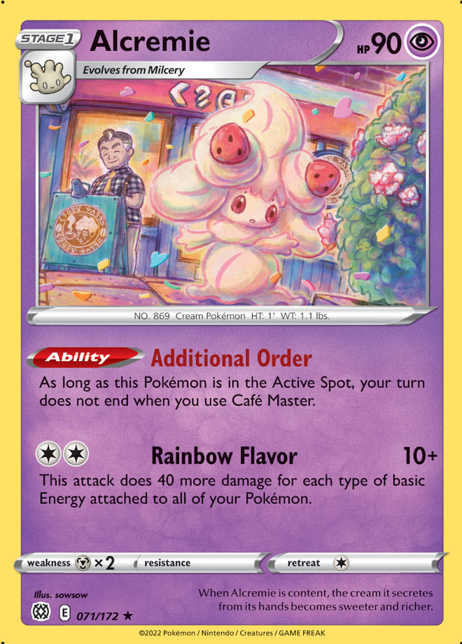 Alcremie - Brilliant Stars 071/172 - Rare