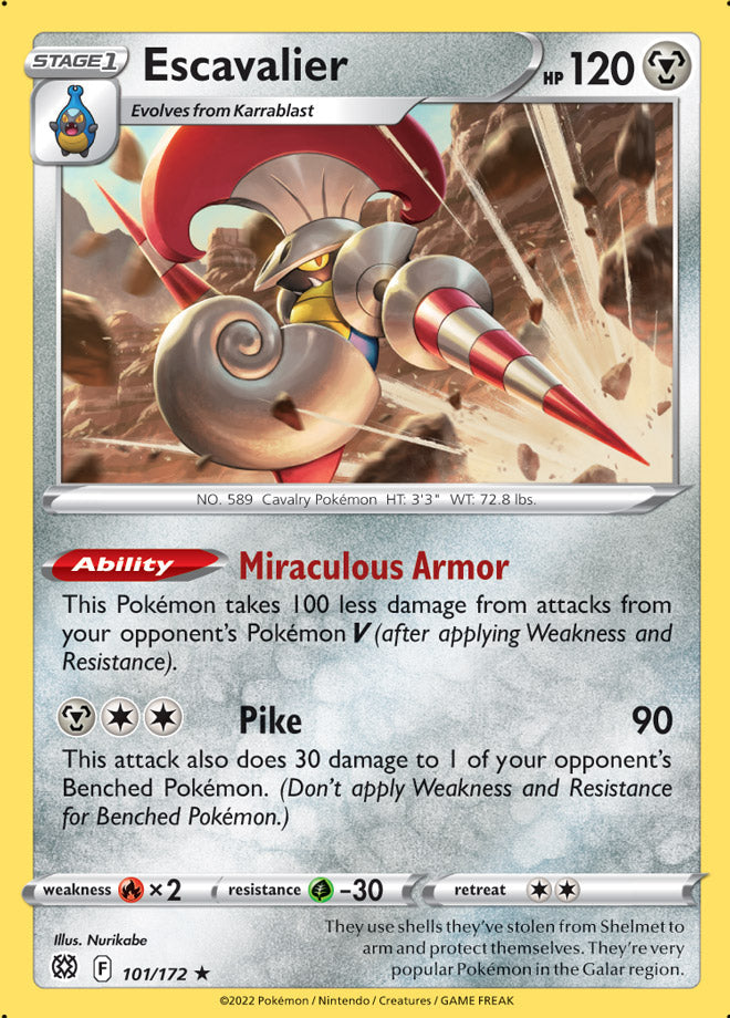 Escavalier - Brilliant Stars 101/172 - Rare