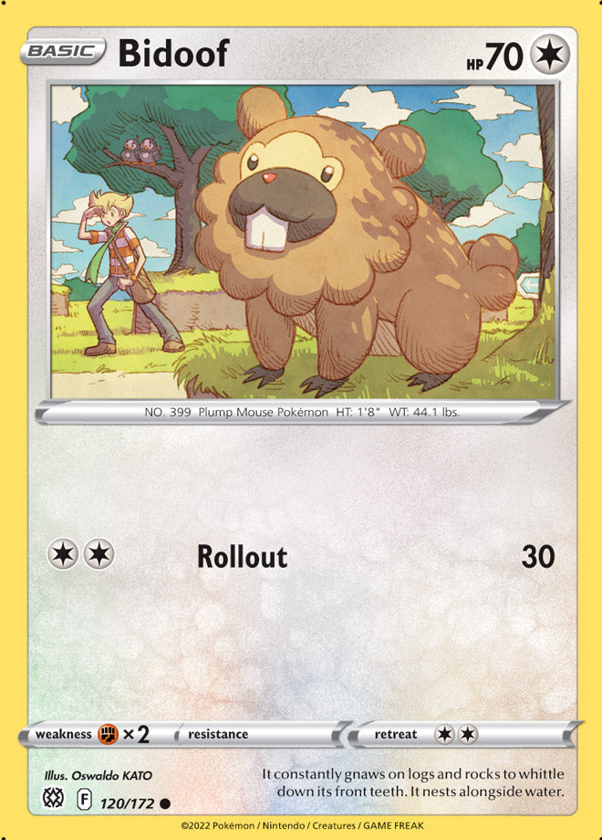 Bidoof - Brilliant Stars 120/172 - Common