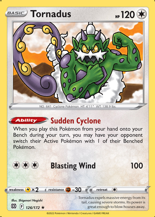 Tornadus - Brilliant Stars 126/172 - Rare