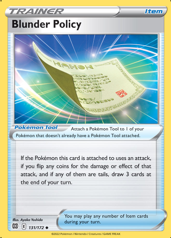 Blunder Policy - Brilliant Stars 131/172 - Uncommon