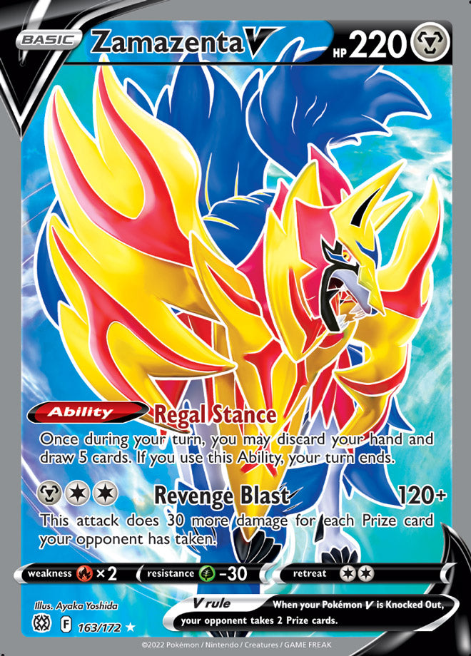 Zamazenta V - Brilliant Stars 163/172 - Full Art