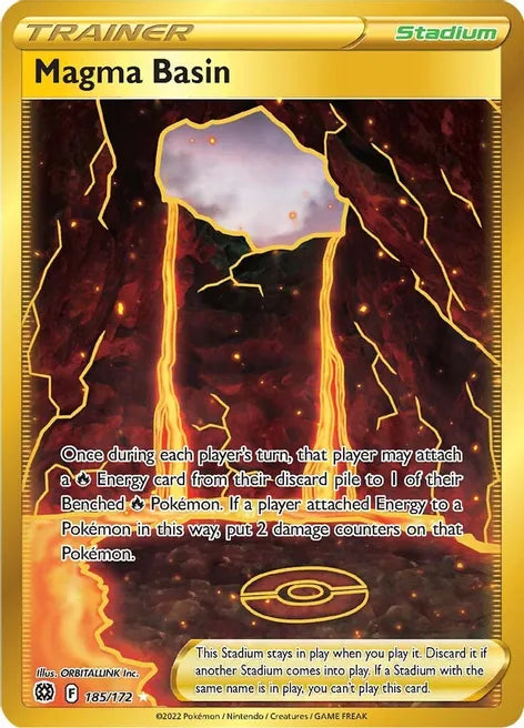 Magma Basin - Brilliant Stars 185/172 - Secret Rare