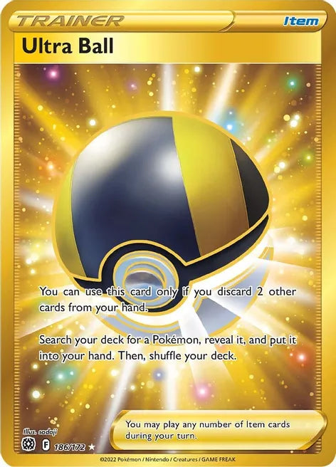 Ultra Ball - Brilliant Stars 186/172 - Secret Rare
