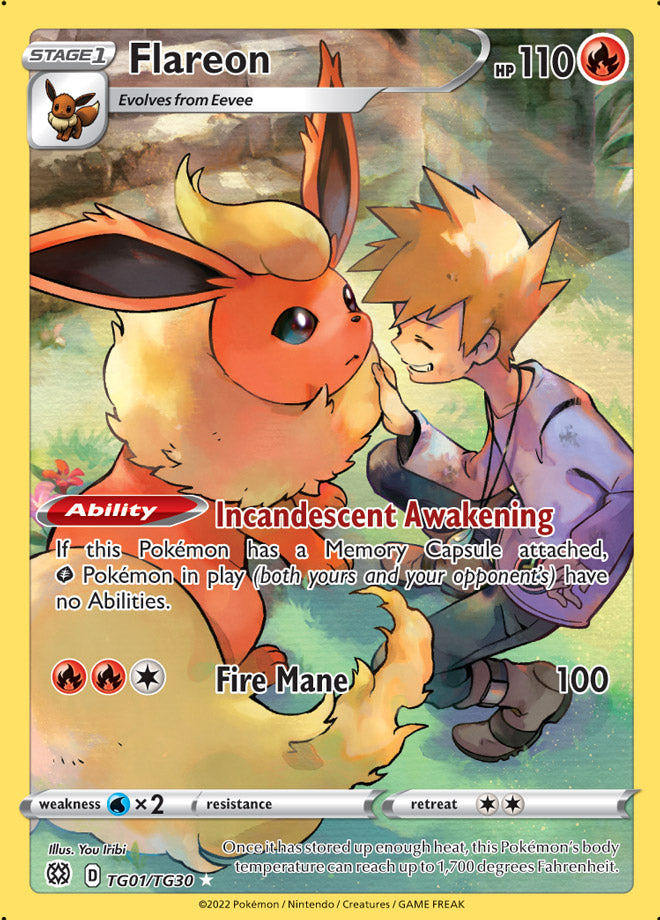 Flareon - Brilliant Stars TG01/TG30 - Trainer Gallery