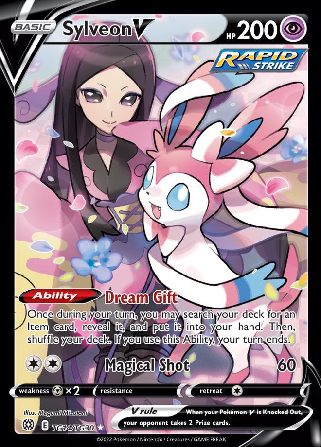Sylveon V - Brilliant Stars TG14/TG30 - Trainer Gallery Ultra Rare
