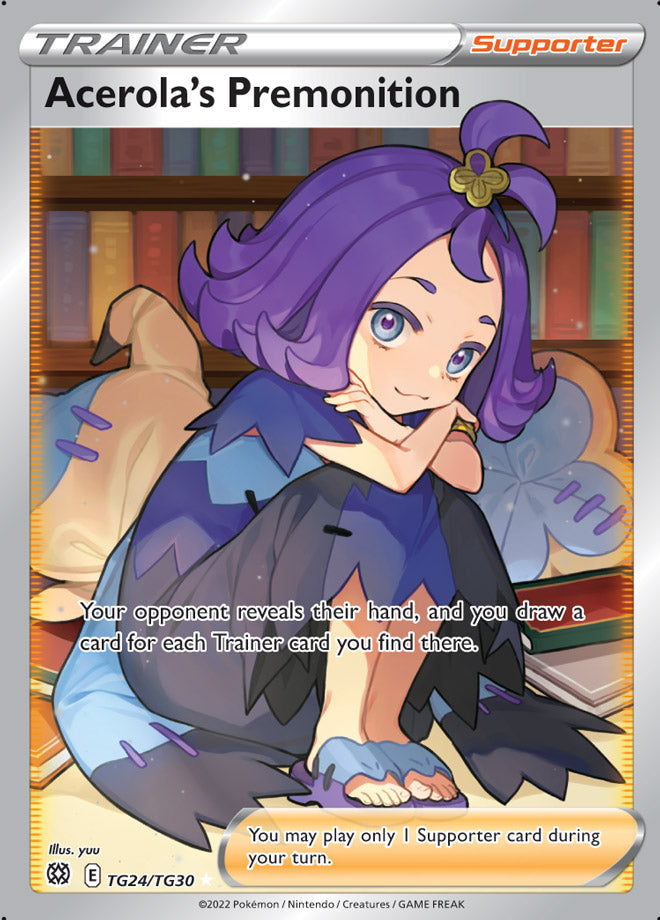 Acerola's Premonition - Brilliant Stars TG24/TG30 - Trainer Gallery Ultra Rare