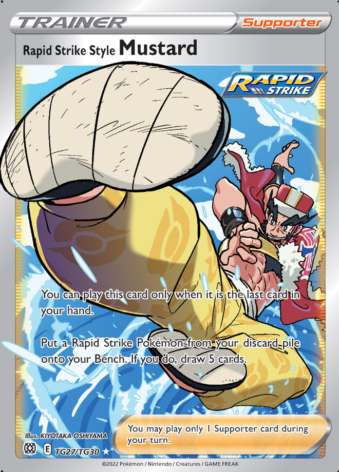 Rapid Strike Style Mustard - Brilliant Stars TG27/TG30 - Trainer Gallery Ultra Rare