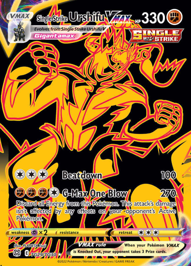 Single Strike Urshifu VMAX - Brilliant Stars TG29/TG30 - Trainer Gallery Ultra Rare
