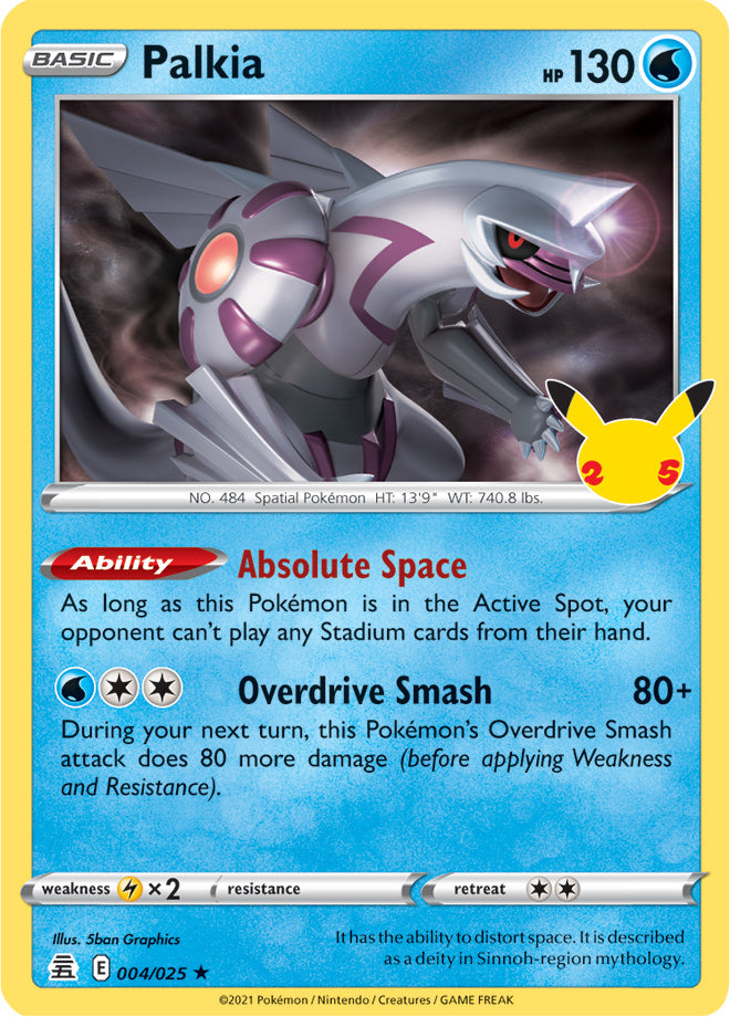 Palkia - Celebrations 004/025 - Holo Rare