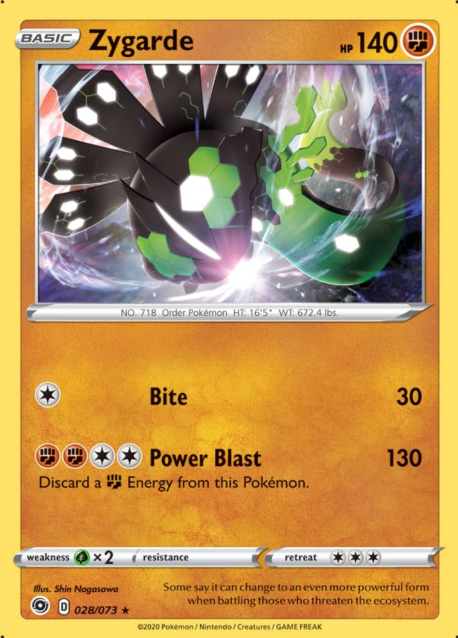 Zygarde - Champion's Path 028/073 - Rare Holo