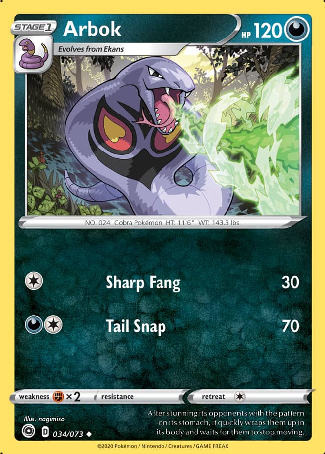 Arbok - Champion's Path 034/073 - Uncommon