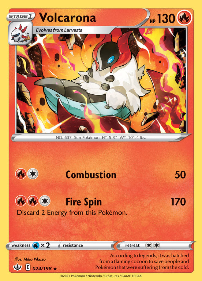 Volcarona - Chilling Reign 024/198 - Rare