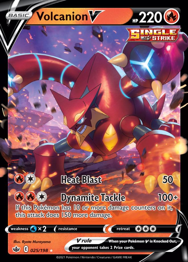 Volcanion V - Chilling Reign 025/198 - Ultra Rare