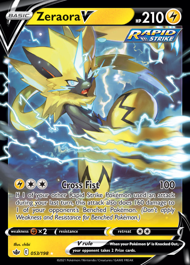 Zeraora V - Chilling Reign 053/198 - Ultra Rare