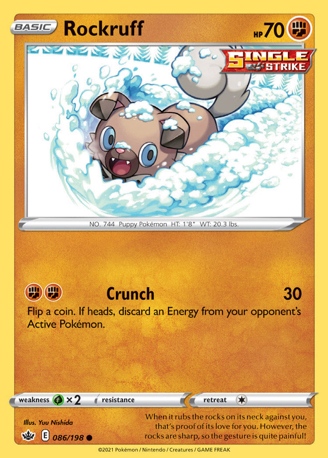 Rockruff - Chilling Reign 086/198 - Common