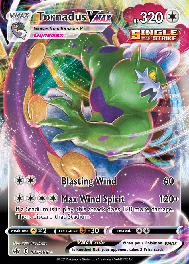 Tornadus VMAX - Chilling Reign 125/198 - Ultra Rare