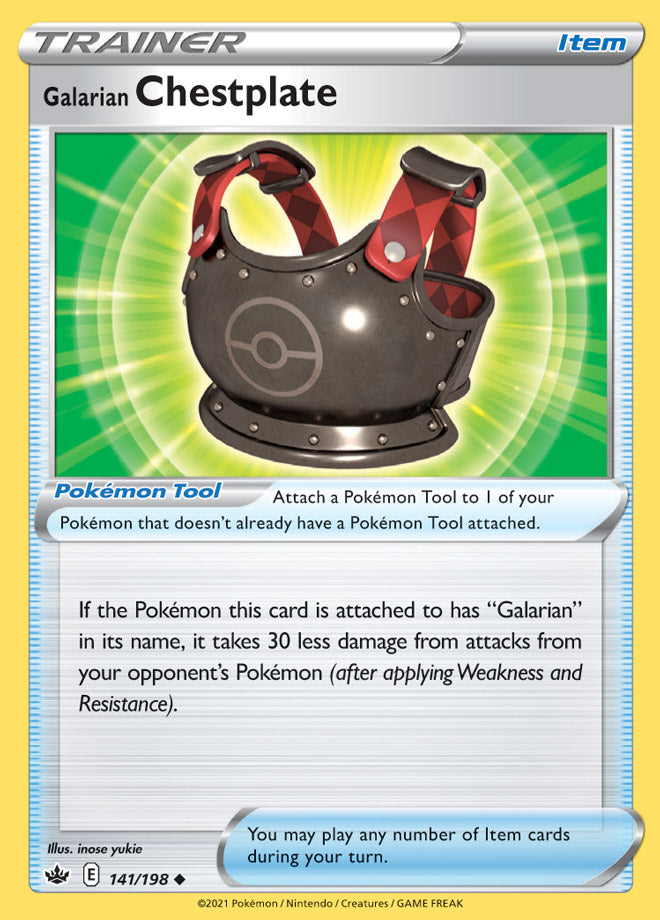 Galarian Chestplate - Chilling Reign 141/198 - Uncommon