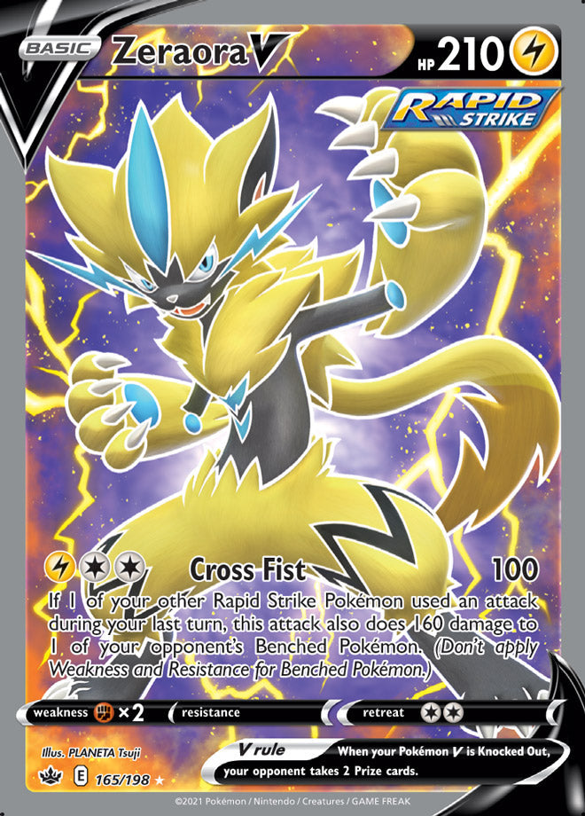 Zeraora V - Chilling Reign 165/198 - Full Art