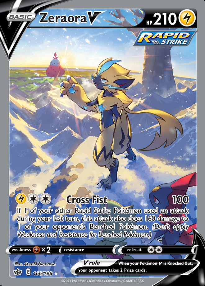 Zeraora V - Chilling Reign 166/198 - Alternate Art