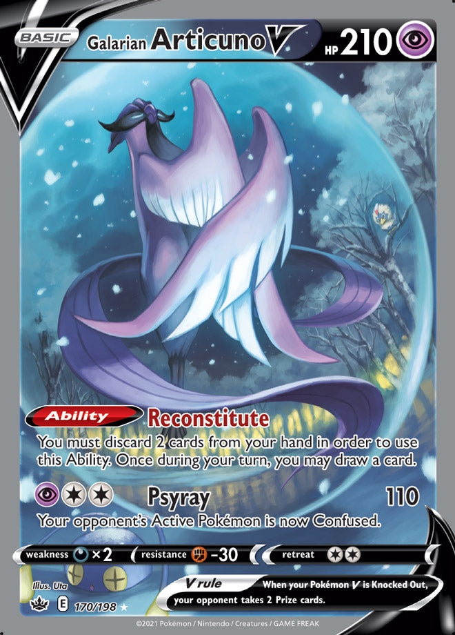 Galarian Articuno V - Chilling Reign 170/198 - Alternate Art