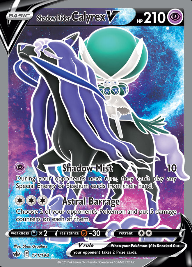 Shadow Rider Calyrex V - Chilling Reign 171/198 - Full Art