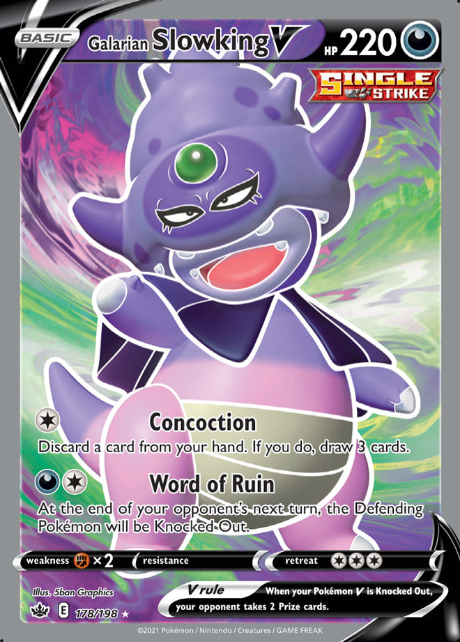 Galarian Slowking V - Chilling Reign 178/198 - Full Art