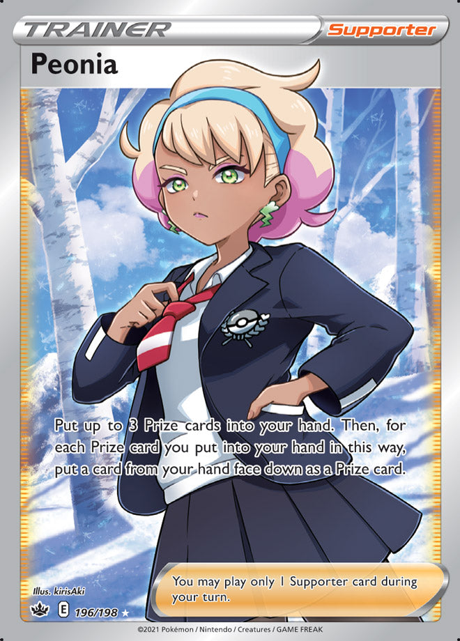 Peonia - Chilling Reign 196/198 - Full Art